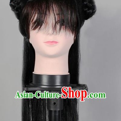 China Shaoxing Opera Shepherd Boy Wigs Sheath Traditional Opera Livehand Hair Accessories Beijing Opera Headdress