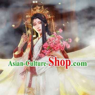 Chinese Ancient Noble Childe Hanfu Clothing Traditional Drama Cosplay Crown Prince Wedding Garment Costume