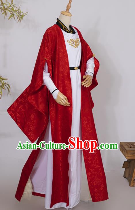 Chinese Ancient Swordsman Hanfu Clothing Traditional Cosplay Tang Dynasty Prince Garment Costumes Chinese Ancient Swordsman Hanfu Clothing Traditional Cosplay Tang Dynasty Prince Garment Costumes