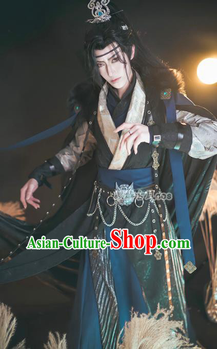 Chinese Ancient Chivalrous Knight Hanfu Clothing Drama Cosplay Swordsman Garment Costumes Chinese Ancient Chivalrous Knight Hanfu Clothing Drama Cosplay Swordsman Garment Costumes