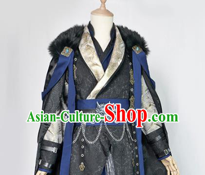 Chinese Ancient Chivalrous Knight Hanfu Clothing Drama Cosplay Swordsman Garment Costumes Chinese Ancient Chivalrous Knight Hanfu Clothing Drama Cosplay Swordsman Garment Costumes