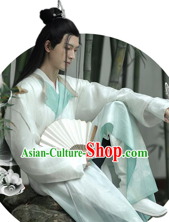 China Tang Dynasty Scholar Historical Clothing Ancient Young Male Prince Hanfu Robe Garment China Tang Dynasty Scholar Historical Clothing Ancient Young Male Prince Hanfu Robe Garment