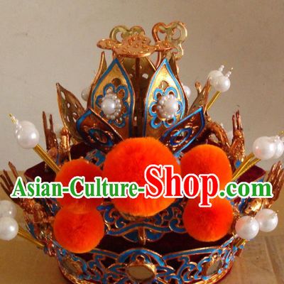 China Beijing Opera Wusheng Hat Opera Performance General Headwear Traditional Peking Opera Warrior Helmet