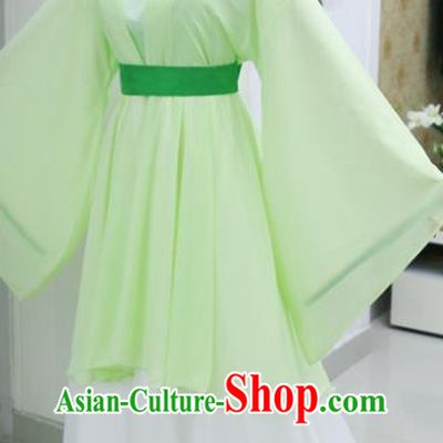China Ancient Fairy Green Hanfu Dress Cosplay Swordswoman Garments Traditional Drama The Legend of White Snake Xiao Qing Clothing