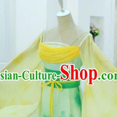 China Ancient Goddess Hanfu Dress Cosplay Princess Garments Traditional Drama Seven Fairy Jiang Xin Clothing