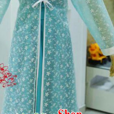 China Ancient Enchantress Blue Hanfu Dress Cosplay Fairy Garments Traditional Drama The New Strange Stories Painted Skin Mei Sanniang Clothing