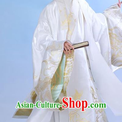 China Traditional Historical Garments Ancient Crown Prince Hanfu Robe Ming Dynasty Royal Emperor Clothing