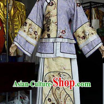 China Ancient Noble Mistress Dress Qing Dynasty Imperial Consort Garments Traditional Drama Cosplay Young Madame Xiuhe Clothing