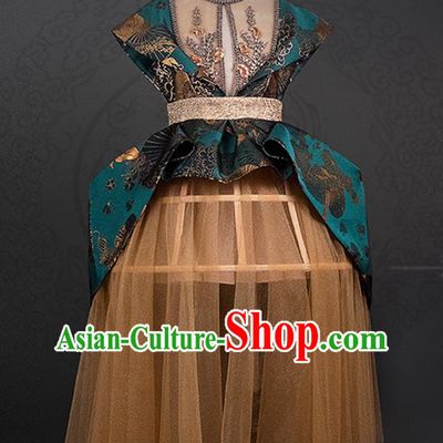 Professional Girl Birthday Garment Costume Stage Show Clothing Princess Fashion Children Catwalks Full Dress