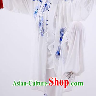 China Tai Chi Group Performance Uniforms Martial Arts Clothing Wushu Competition Outfits Kung Fu White Costumes