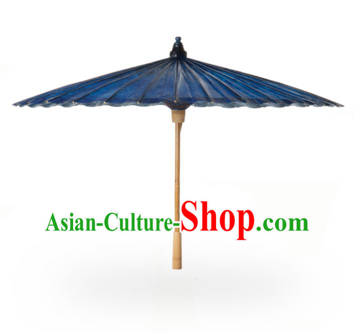 China Classical Umbrella Deep Blue Paper Umbrella Handmade Oil Paper Umbrella Traditional Dance Umbrellas China Classical Umbrella Deep Blue Paper Umbrella Handmade Oil Paper Umbrella Traditional Dance Umbrellas