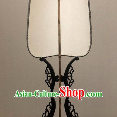 China Traditional Song Dynasty White Silk Fan Vintage Palace Fan Handmade Court Fan Ancient Hanfu Princess Fans
