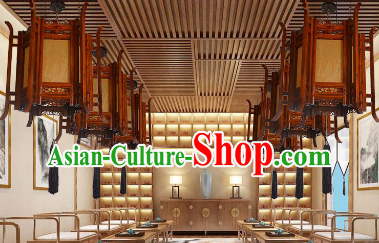 China Classical Lanterns Handmade Hexagon Palace Lantern Wood Lamp Traditional Festival Hanging Lantern China Classical Lanterns Handmade Hexagon Palace Lantern Wood Lamp Traditional Festival Hanging Lantern