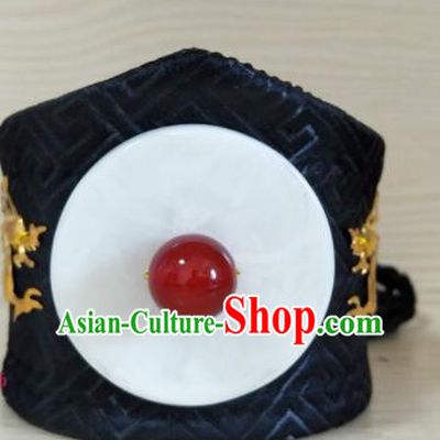 Handmade Chinese Han Dynasty Childe Hair Crown Ancient Swordsman Headwear Drama Traditional Hanfu Hair Accessories