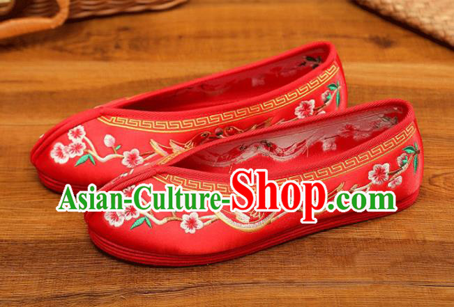 China Xiuhe Shoes Classical Wedding Shoes Handmade Bride Shoes Embroidered Shoes Red Cloth Shoes China Xiuhe Shoes Classical Wedding Shoes Handmade Bride Shoes Embroidered Shoes Red Cloth Shoes