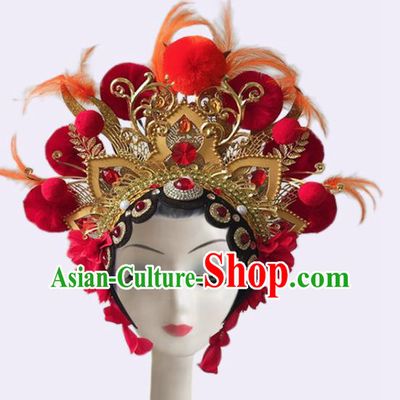 China Opera Performance Headdress Classical Dance Hair Crown Drama Dance Hair Accessories