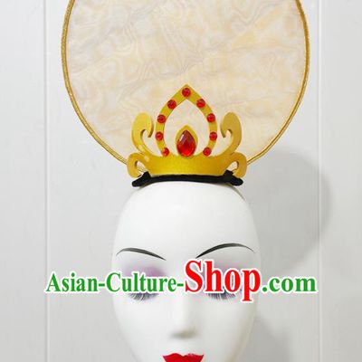 China Goddess Dance Hair Crown Classical Dance Hair Accessories Stage Performance Headdress