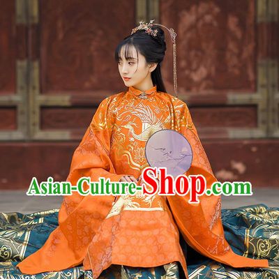 China Ancient Nobility Lady Dress Garment Costumes Traditional Ming Dynasty Royal Princess Historical Clothing Complete Set