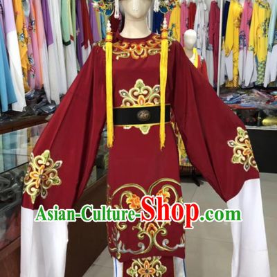 China Ancient Old Countess Clothing Peking Opera Laodan Red Dress Beijing Opera Elderly Woman Costume Shaoxing Opera Dame Uniforms