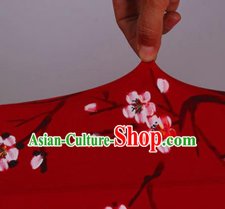China Classical Red Cloth Lamp Traditional Festival Hanging Lanterns Hand Painting Plum Blossom Lantern China Classical Red Cloth Lamp Traditional Festival Hanging Lanterns Hand Painting Plum Blossom Lantern