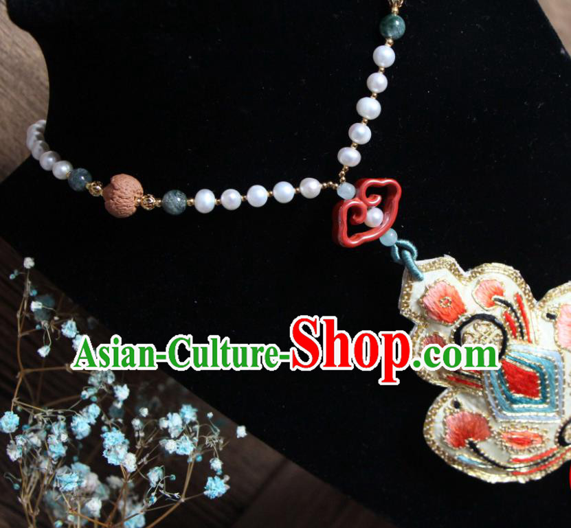 Handmade China Embroidered Gourd Necklet Classical Qipao Necklace Accessories Handmade China Embroidered Gourd Necklet Classical Qipao Necklace Accessories
