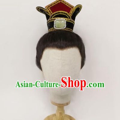 Chinese Opera Prince Hairdo Crown Traditional Beijing Opera Xiaosheng Hair Accessories Yue Opera Niche Headdress