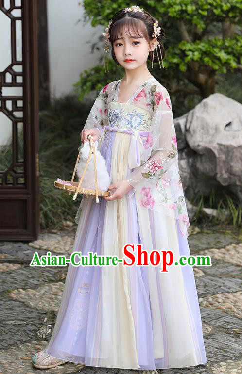 China Ancient Girl Fairy Fashion Costumes Traditional Dance Clothing Children Hanfu Dress China Ancient Girl Fairy Fashion Costumes Traditional Dance Clothing Children Hanfu Dress