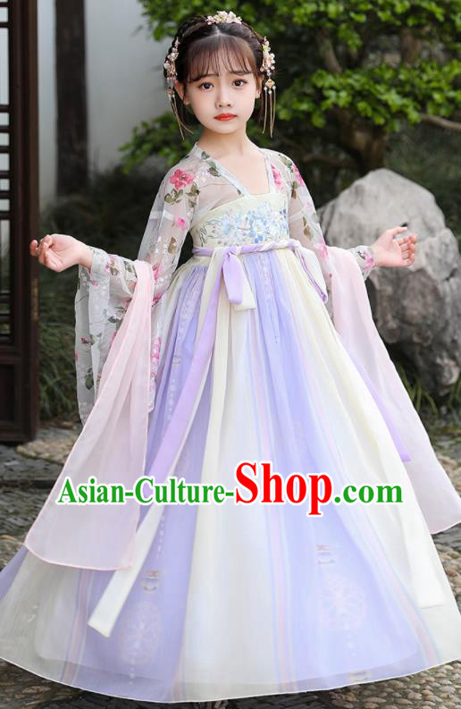China Ancient Girl Fairy Fashion Costumes Traditional Dance Clothing Children Hanfu Dress China Ancient Girl Fairy Fashion Costumes Traditional Dance Clothing Children Hanfu Dress