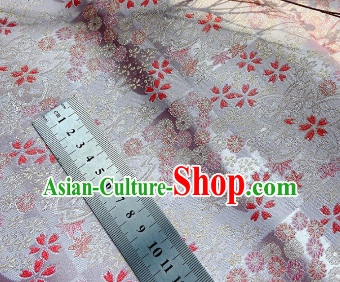 Japanese Traditional Sakura Pattern Pink Satin Drapery Asian Kimono Tapestry Fabric Nishijin Brocade Japanese Traditional Sakura Pattern Pink Satin Drapery Asian Kimono Tapestry Fabric Nishijin Brocade