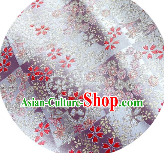 Japanese Traditional Sakura Pattern Pink Satin Drapery Asian Kimono Tapestry Fabric Nishijin Brocade Japanese Traditional Sakura Pattern Pink Satin Drapery Asian Kimono Tapestry Fabric Nishijin Brocade