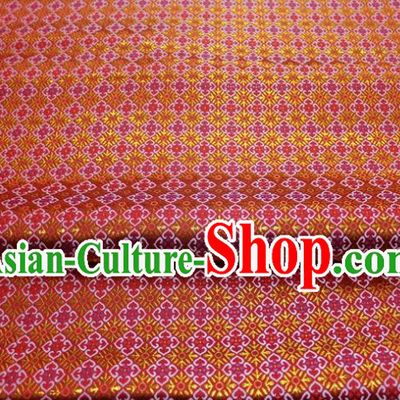 China Mongolian Robe Satin Damask Classical Pattern Red Tapestry Material Traditional Silk Fabric Jacquard Brocade