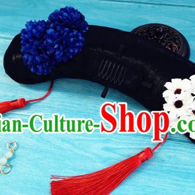 China Drama Story of Yanxi Palace Wei Yingluo Headpieces Traditional Qing Dynasty Court Maid Wigs and Hairpins Ancient Palace Lady Hairpieces