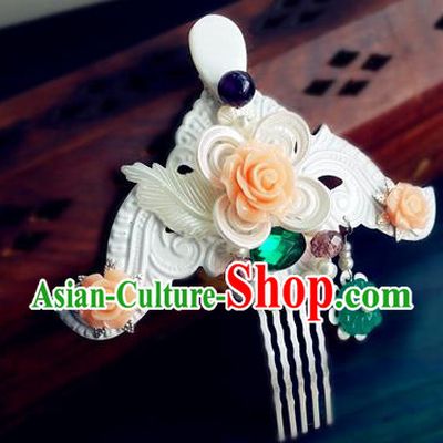 Chinese Song Dynasty Princess Hairpin Traditional Hanfu Hair Accessories Ancient Imperial Consort Hair Comb