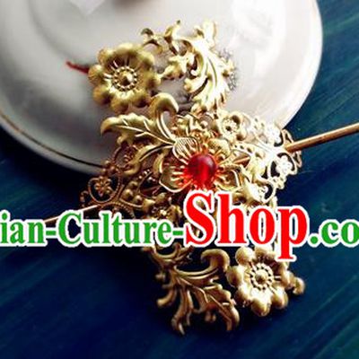 China Ancient Princess Hair Crown and Hairpin Drama Legend of Miyue Wei Yan Headpiece Traditional Warring States Period Palace Woman Hair Accessories