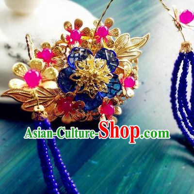 China Ancient Imperial Consort Hair Crown Drama Legend of Miyue Headpiece Traditional Warring States Period Princess Hair Clasp