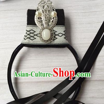 Chinese Ancient Swordsman Hairdo Crown Traditional Ming Dynasty Chivalrous Man Hair Accessories