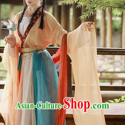 China Traditional Tang Dynasty Palace Lady Historical Garment Costumes Ancient Court Princess Hanfu Dress Clothing for Women