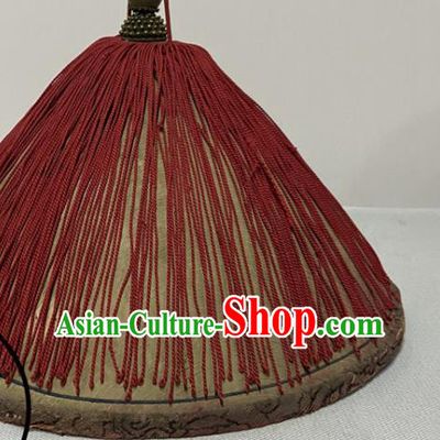 Chinese Qing Dynasty Official Hat Ancient County Magistrate Headdress Traditional Soldier Mandarin Headwear
