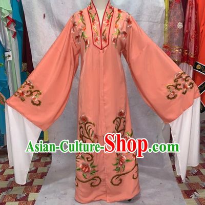China Henan Opera Scholar Garment Costumes Beijing Opera Xiaosheng Embroidered Orange Robe Traditional Opera Young Male Clothing