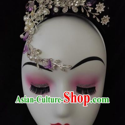 China Minority Dance Hairpieces Yunnan Ethnic Performance Headdress Dai Nationality Folk Dance Hair Accessories