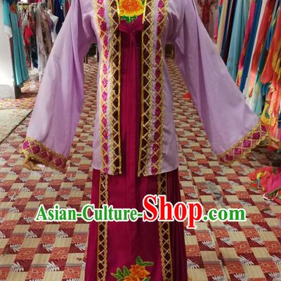 China Ancient Country Woman Garment Costumes Shaoxing Opera Female Matchmaker Dress Outfits Traditional Peking Opera Laodan Clothing