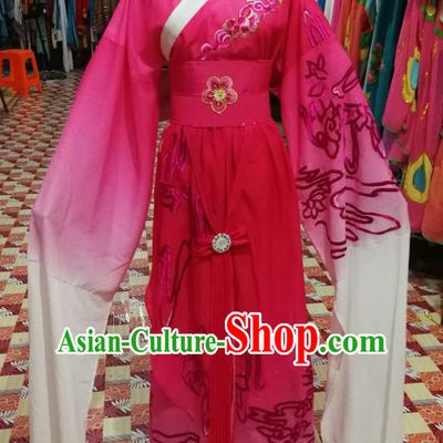 China Ancient Noble Mistress Garment Costumes Guangdong Opera Young Beauty Rosy Dress Outfits Traditional Peking Opera Hua Tan Clothing