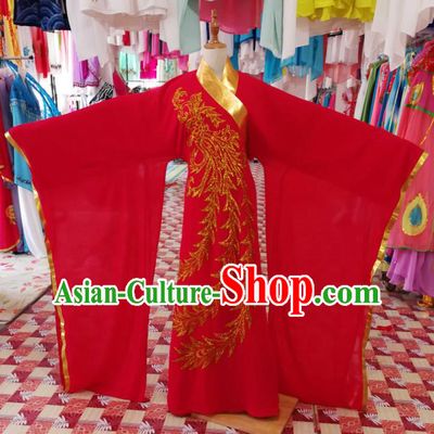 China Traditional Peking Opera Actress Clothing Ancient Young Woman Garment Costumes Shaoxing Opera Diva Red Dress Outfits