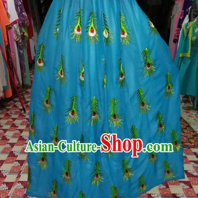 China Traditional Opera Young Male Clothing Shaoxing Opera Childe Blue Cape Beijing Opera Xiaosheng Mantle