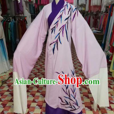 China Shaoxing Opera Scholar Xu Xian Garments Beijing Opera Xiaosheng Lilac Robe Uniforms Traditional Opera Young Male Clothing