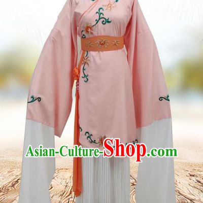 China Peking Opera Hua Tan Clothing Ancient Young Woman Garment Costume Traditional Yue Opera Beauty Pink Dress Outfits