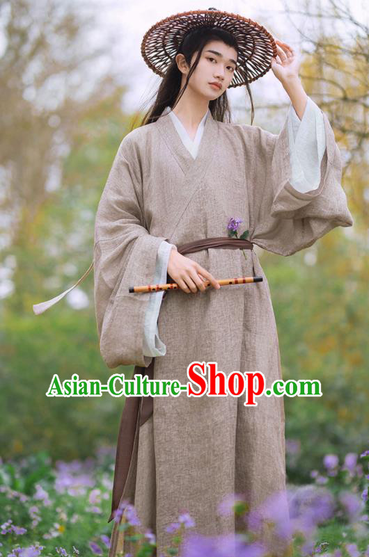 China Ancient Young Childe Garment Costume Traditional Hanfu Long Gown Song Dynasty Scholar Clothing China Ancient Young Childe Garment Costume Traditional Hanfu Long Gown Song Dynasty Scholar Clothing