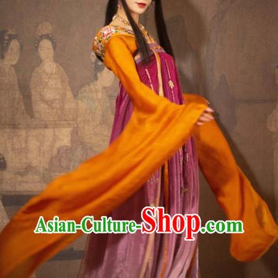 China Traditional Hanfu Dress Sui Dynasty Court Beauty Historical Clothing Ancient Imperial Consort Garment Costumes for Women