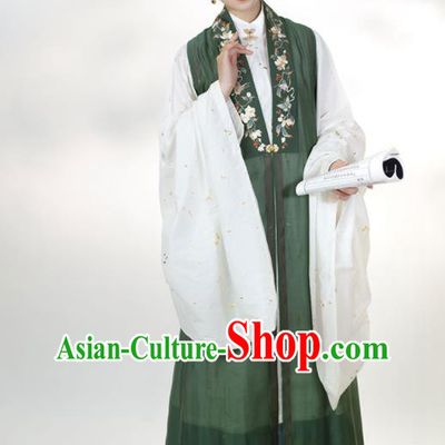 China Ancient Noble Beauty Dresses Traditional Court Hanfu Garments Ming Dynasty Young Woman Historical Clothing Full Set
