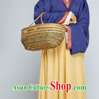 China Traditional Drama Luo Fu Replica Garment Costumes Ancient Young Beauty Clothing Han Dynasty Country Woman Dress
